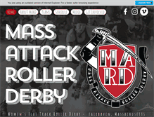 Tablet Screenshot of massattackrollerderby.com